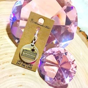 Amanda Blu heartfelt emotions medallion Life is short eat the cake